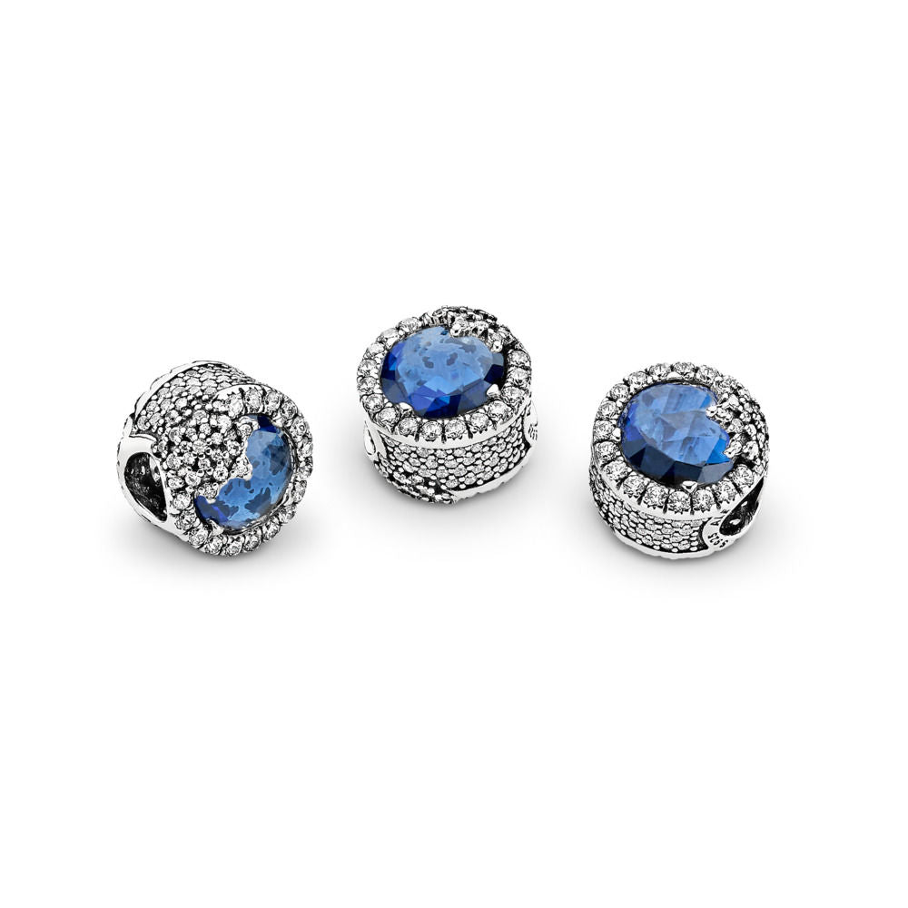 Pandora Dazzling Snowflake Charm, Twilight Blue Crystals & Clear CZ