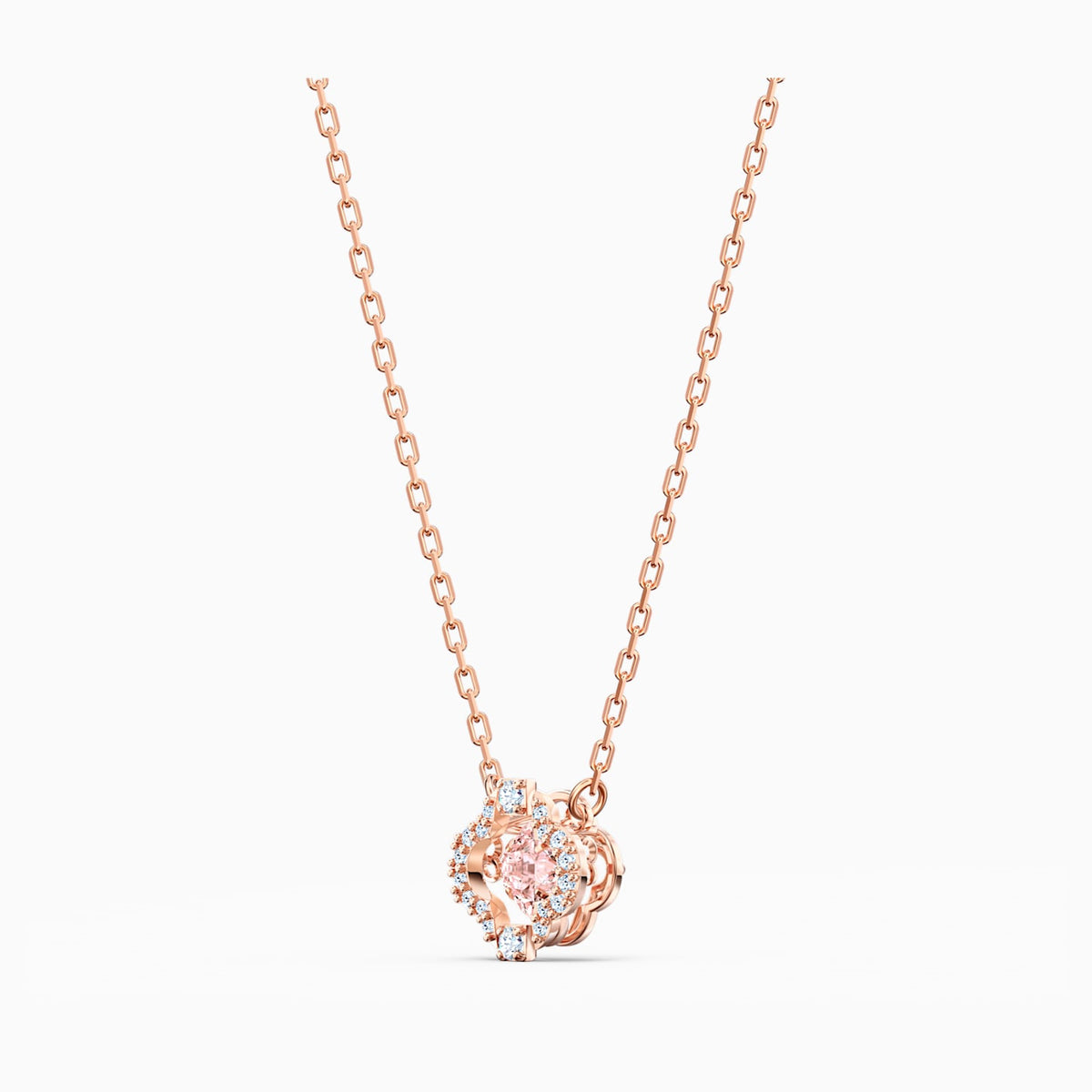 SWAROVSKI SPARKLING DANCE CLOVER SET, PINK, ROSE-GOLD TONE PLATED –  Enchantress Co.