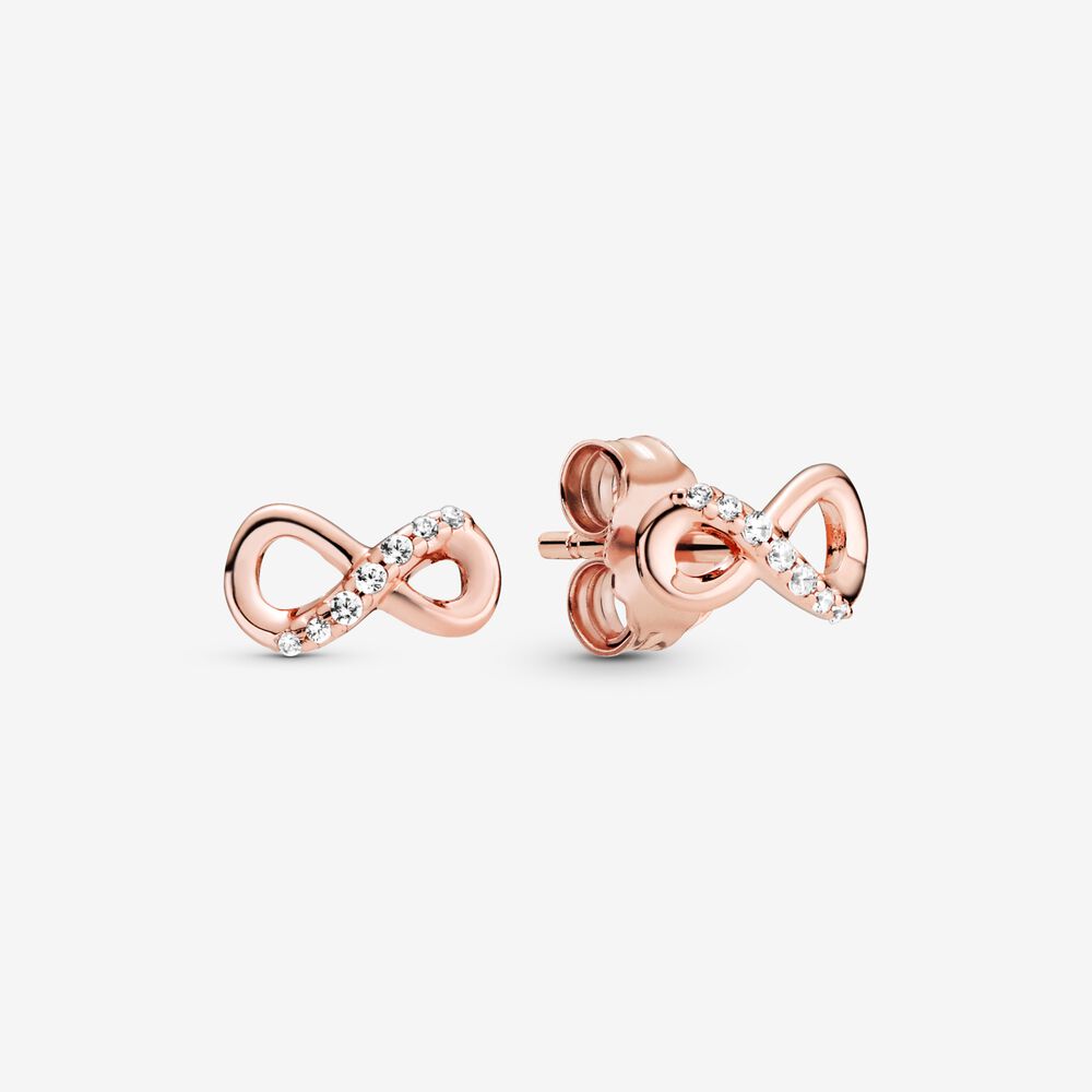 Sparkling Infinity Stud Earrings – Enchantress Co.