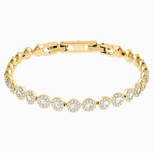 Load image into Gallery viewer, ANGELIC BRACELET, WHITE, GOLD-TONE PLATED