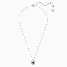 Load image into Gallery viewer, ONE PENDANT, BLUE, RHODIUM PLATED