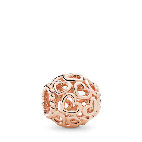 PANDORA Open Your Heart Filigree Charm, PANDORA Rose