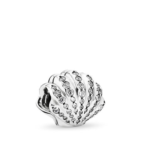 Pandora Disney, Ariel's Shell Charm, Clear CZ