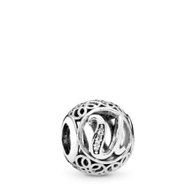 Load image into Gallery viewer, Pandora Vintage U, Clear CZ