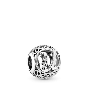 Pandora Vintage U, Clear CZ