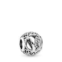 Load image into Gallery viewer, Pandora Vintage V, Clear CZ