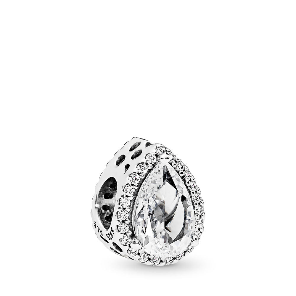 PANDORA Radiant Teardrop Charm, Clear CZ