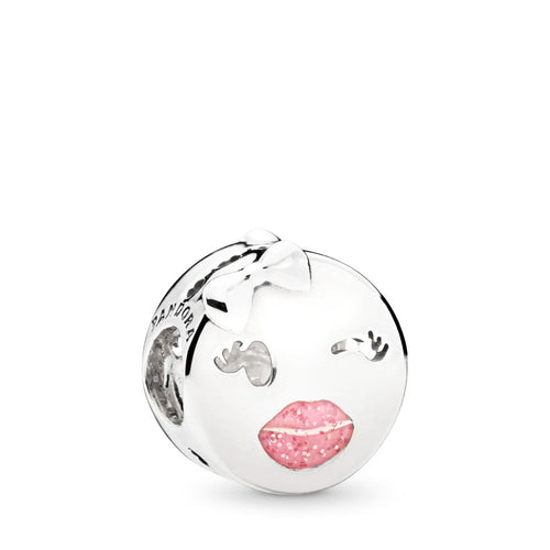 Pandora Playful Wink Charm, Pink Enamel