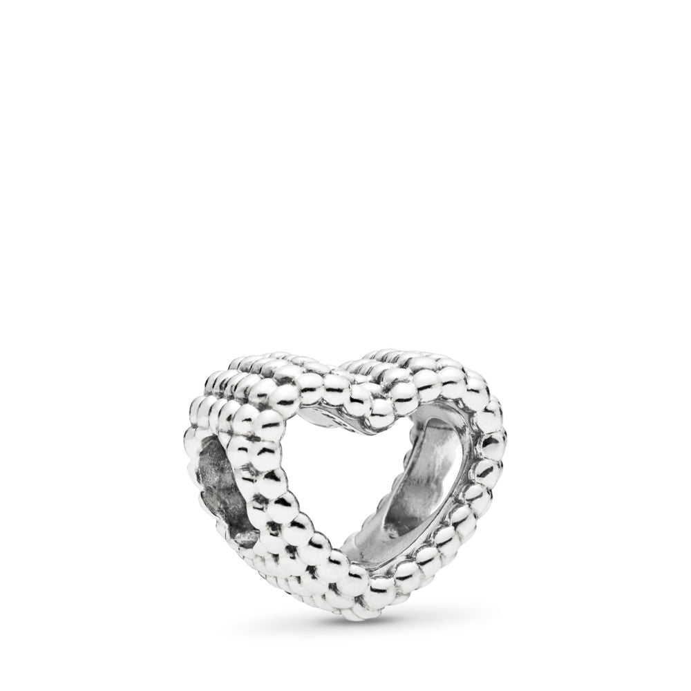 Pandora Beaded Heart Charm