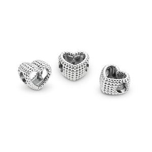 Pandora Beaded Heart Charm