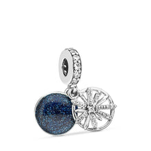 Load image into Gallery viewer, Pandora Dazzling Wishes Dangle Charm, Clear CZ &amp; Blue Enamel