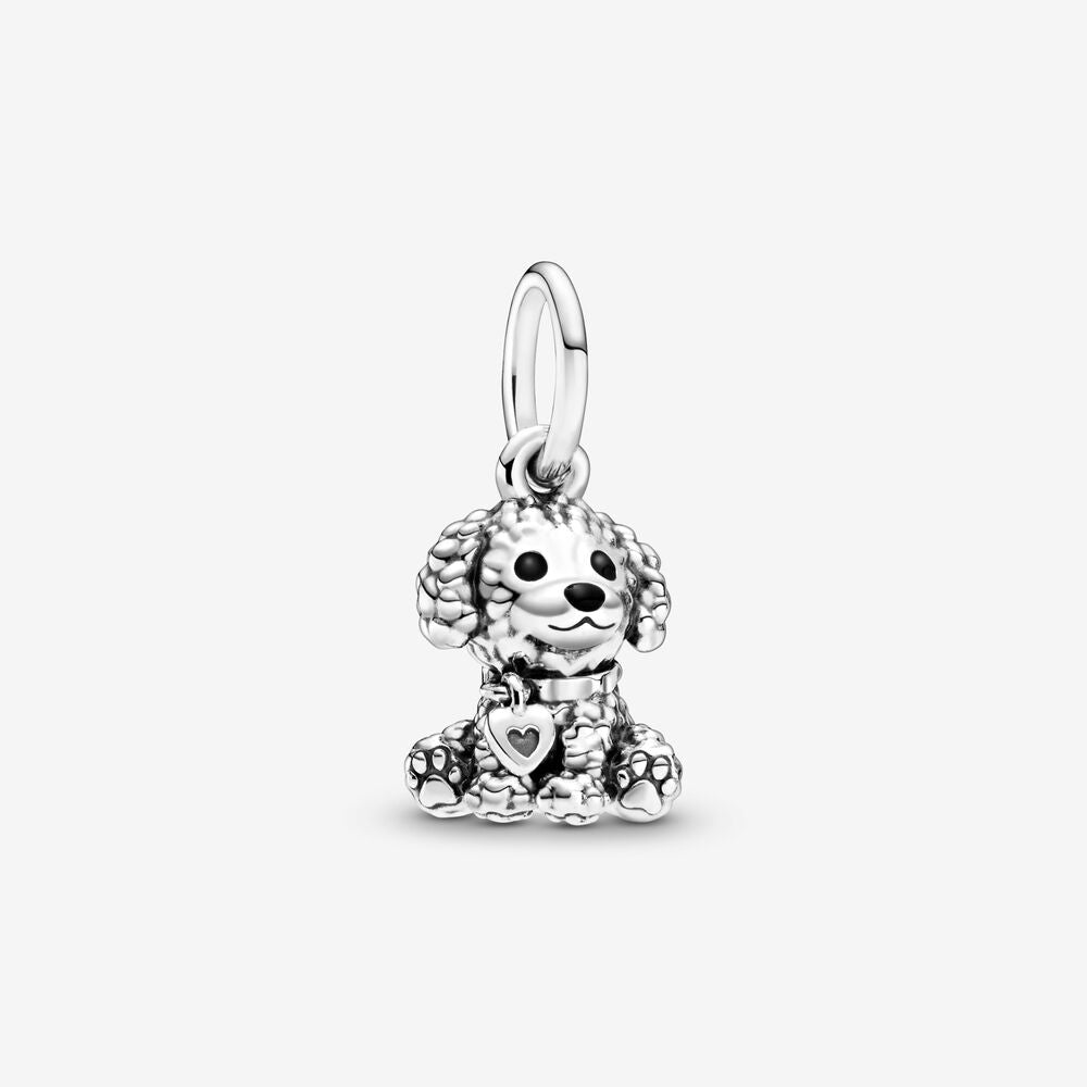 Poodle Puppy Dog Dangle Charm