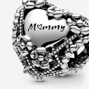 Love You Mum Infinity Heart Charm, PANDORA