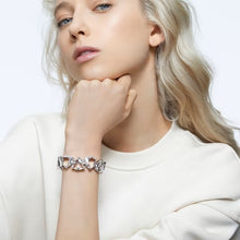 Load image into Gallery viewer, Millenia bracelet Trilliant cut, White, Rhodium plated
