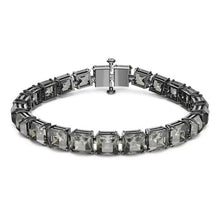 Load image into Gallery viewer, Millenia bracelet Square cut, Gray, Ruthenium plated