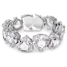 Load image into Gallery viewer, Millenia bracelet Trilliant cut, White, Rhodium plated