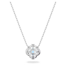 Load image into Gallery viewer, Swarovski Sparkling Dance necklace Blue, Rhodium plated