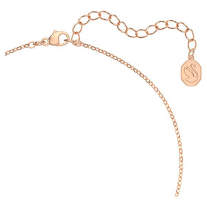 Millenia necklace White, Rose gold-tone plated