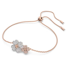 Load image into Gallery viewer, Latisha bracelet Flower, Multicolored, Rose gold-tone plated