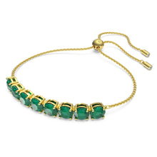 Load image into Gallery viewer, Exalta bracelet Green, Gold-tone plated